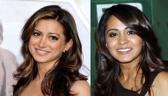 Noureen Dewulf vs Parminder Nagra are famous look alikes with Indian blood