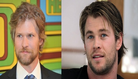 Blond actors that look alike Todd Lowe and Chris Hemsworth