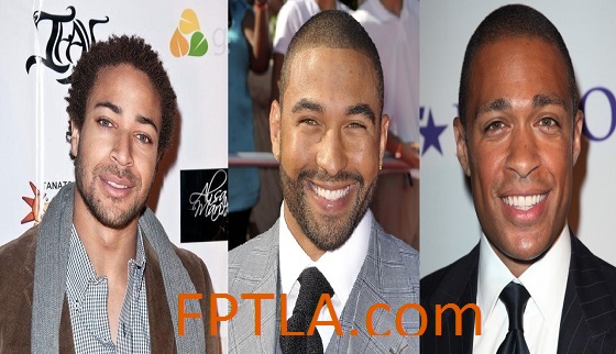 Three black men who look like twins